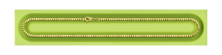 A detail view of Cerra Link Chain Necklace